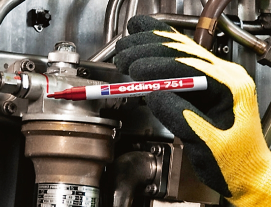 Edding Fine Tip Red Marker Pen