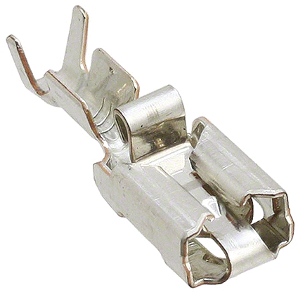 TE Connectivity Positive Lock .250 Mk I Uninsulated Female Spade Connector, Receptacle, 6.35 x 0.81mm Tab Size, 1mm² to