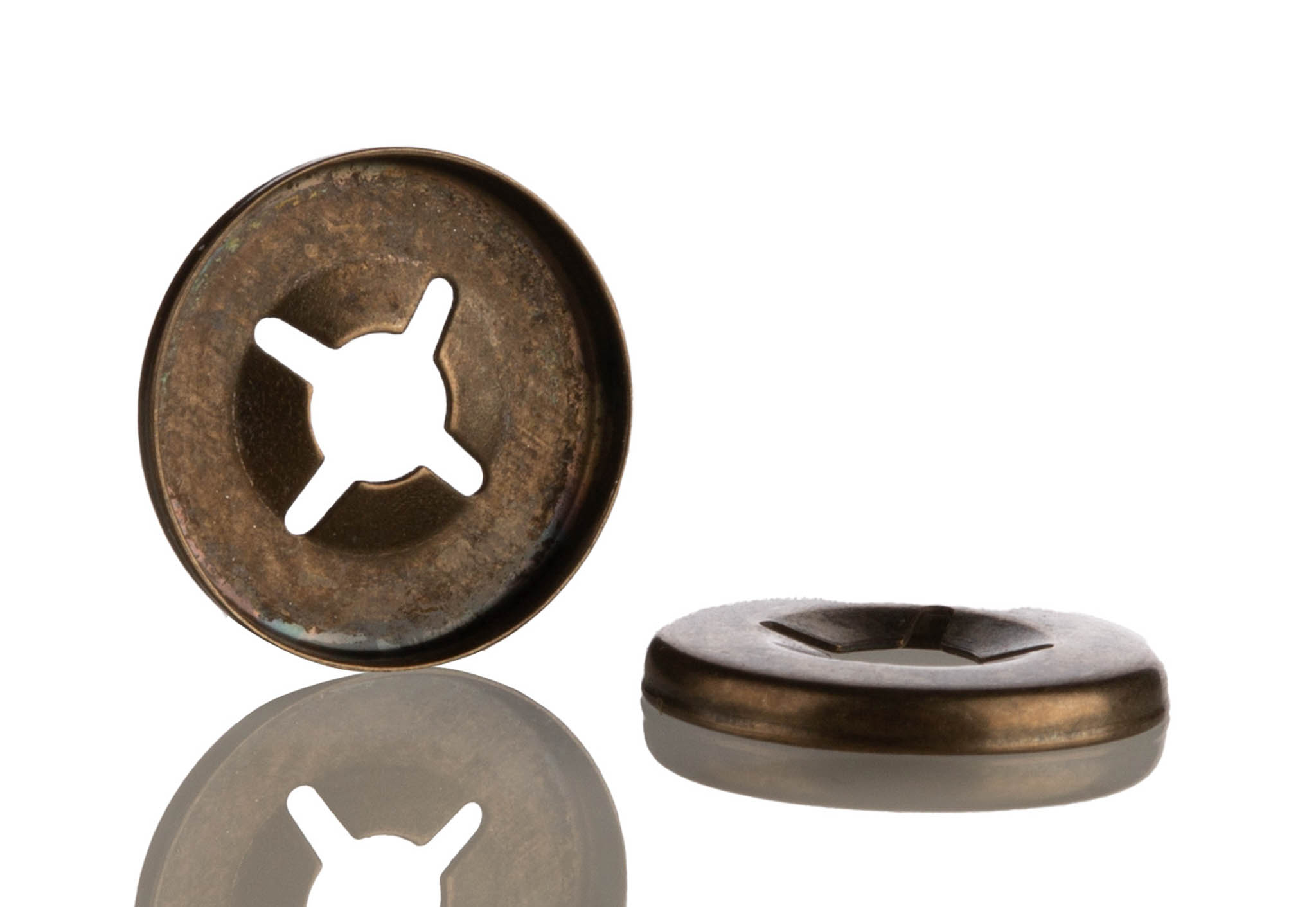 RS PRO Enamelled Steel Open Push-On Fastener for 3mm Shaft