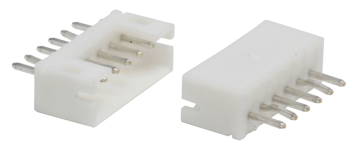 JST PH Series Straight Through Hole PCB Header, 6 Contact(s), 2 mm Pitch, 1 Row, Shrouded