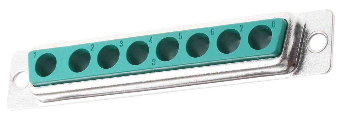 FCT from Molex FM 8 Way Panel Mount D-sub Connector Socket