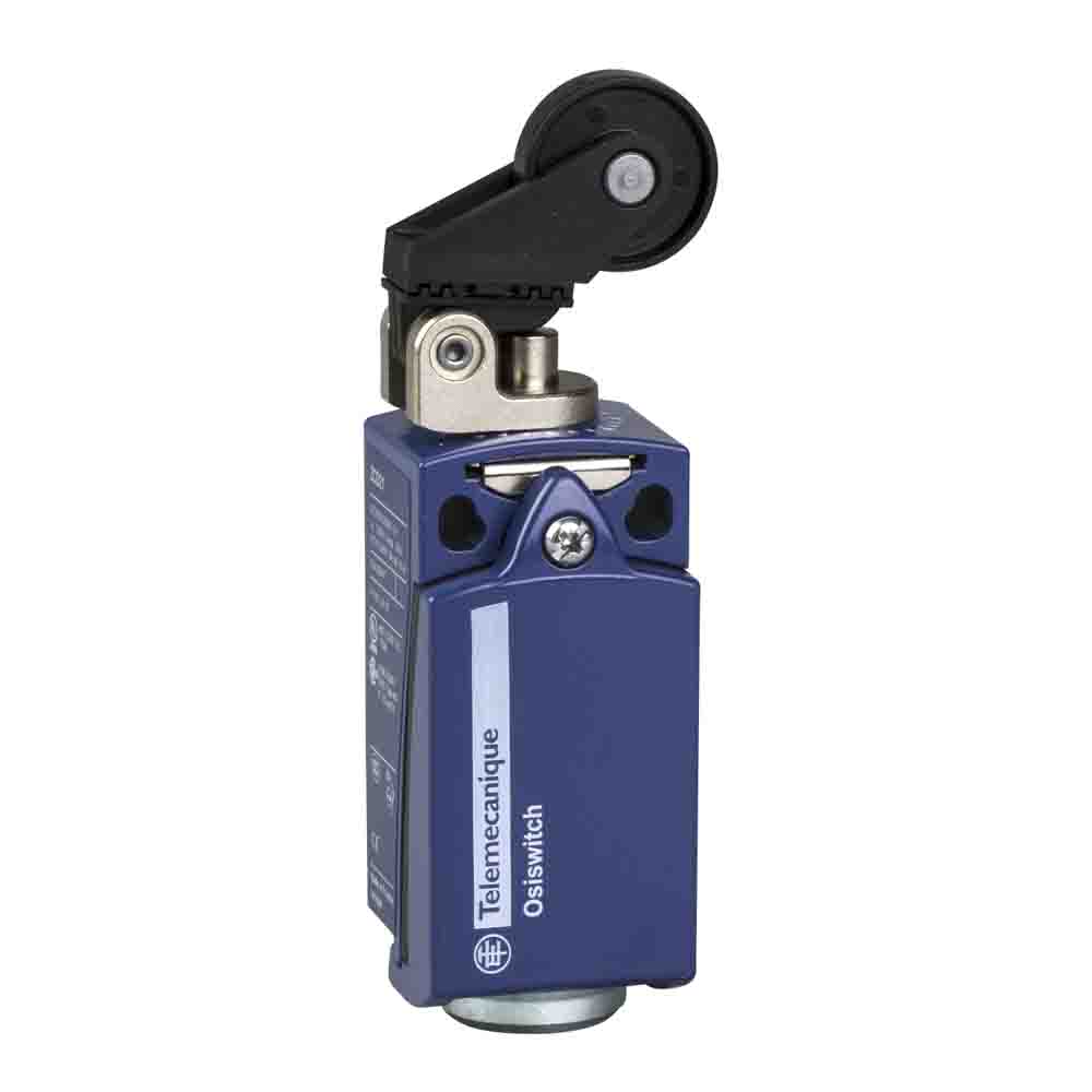 Telemecanique Sensors XCKD Series Roller Lever Plunger Limit Switch, 1NC/1NO, IP66, IP67, DP, Zinc Alloy Housing, 500V