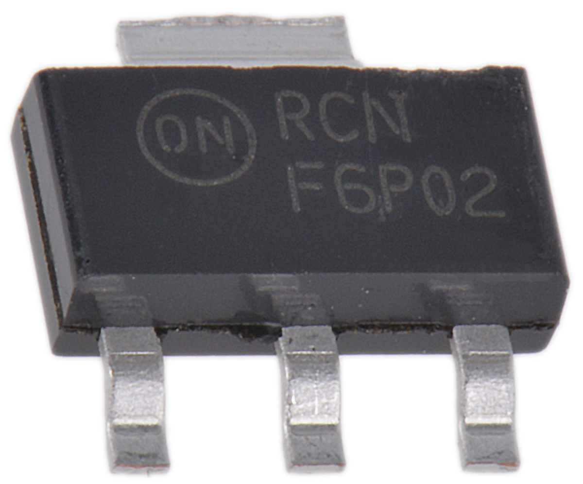 onsemi NTF6P02 Type P-Channel MOSFET, 8.4 A, 20 V Enhancement, 4-Pin SOT-223