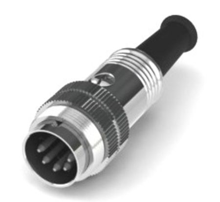 RS PRO 5 Pole M16 Din, 4A, 100 V IP40, Screw Lock, Male, Cable Mount