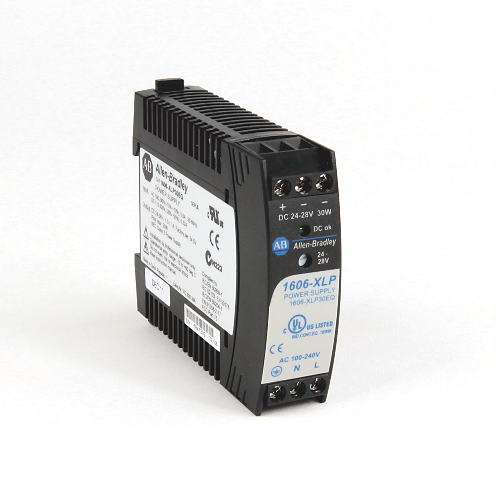 Allen Bradley 1606 DIN Rail Power Supply, 85V ac, dc Input, 24 → 28V dc Output, 1.3A Output, 30W
