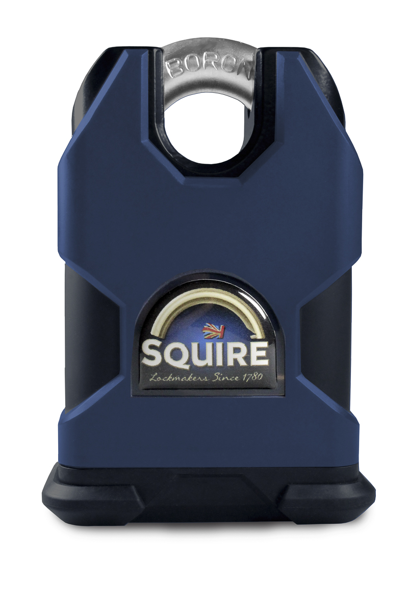 Squire Key Weatherproof Hardened Steel Padlock, 10mm Shackle, 50mm Body