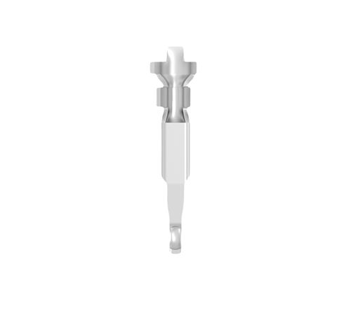 TE Connectivity, 2391430 Uninsulated, Tin Crimp Pin Connector 22AWG, Grey