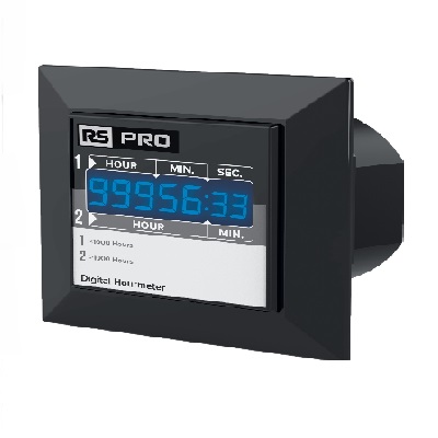 RS PRO Counter, Display, 7 Digit LED, 50, 60Hz, 160 → 240 V ac, 24 V ac/dc