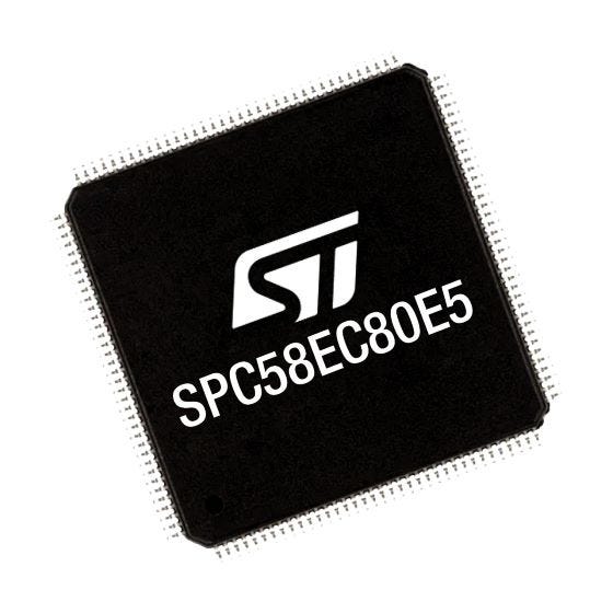STMicroelectronics SPC58EC80E5FMC1X, 32 bit 32 Bit MCU, SPC58 Microcontroller, 180 MHz, 4MB FLASH, 144-Pin eTQFP