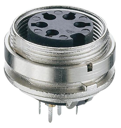 Lumberg, KGR 12 Pole M16 Din Socket, DIN EN 60529, DIN EN 60664, 3A, 160 V ac IP40, Threaded, Female, Panel Mount