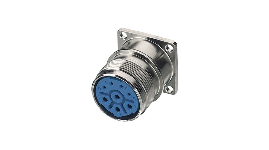 Hummel Industrial Circular Connector, 8 Contacts, M23 Connector, Socket, Female, IP67, IP69K, 7601 Series