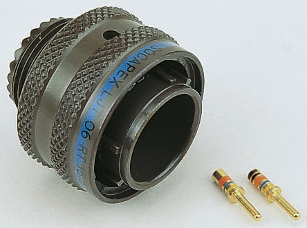 Amphenol Socapex, LJT 5 Way Cable Mount MIL Spec Circular Connector Plug, Pin Contacts,Shell Size 15, Bayonet Coupling,