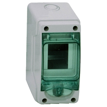 Schneider Electric Mureva Light Grey Smooth Polymer Electrical Enclosure, IEC, IP65,  Surface Mount, 1 Gangs, 150 x 80