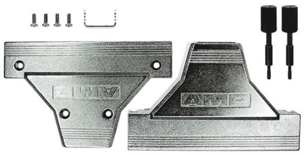 TE Connectivity AMPLIMITE .050 Series Zinc D Sub Backshell, 100 Way