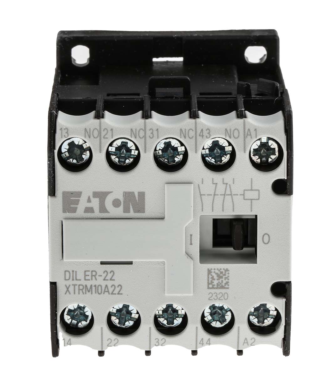 Eaton xStart DILER Contactor, 24 V ac Coil, 4-Pole, 3 A, 2NO + 2NC, 400 V ac