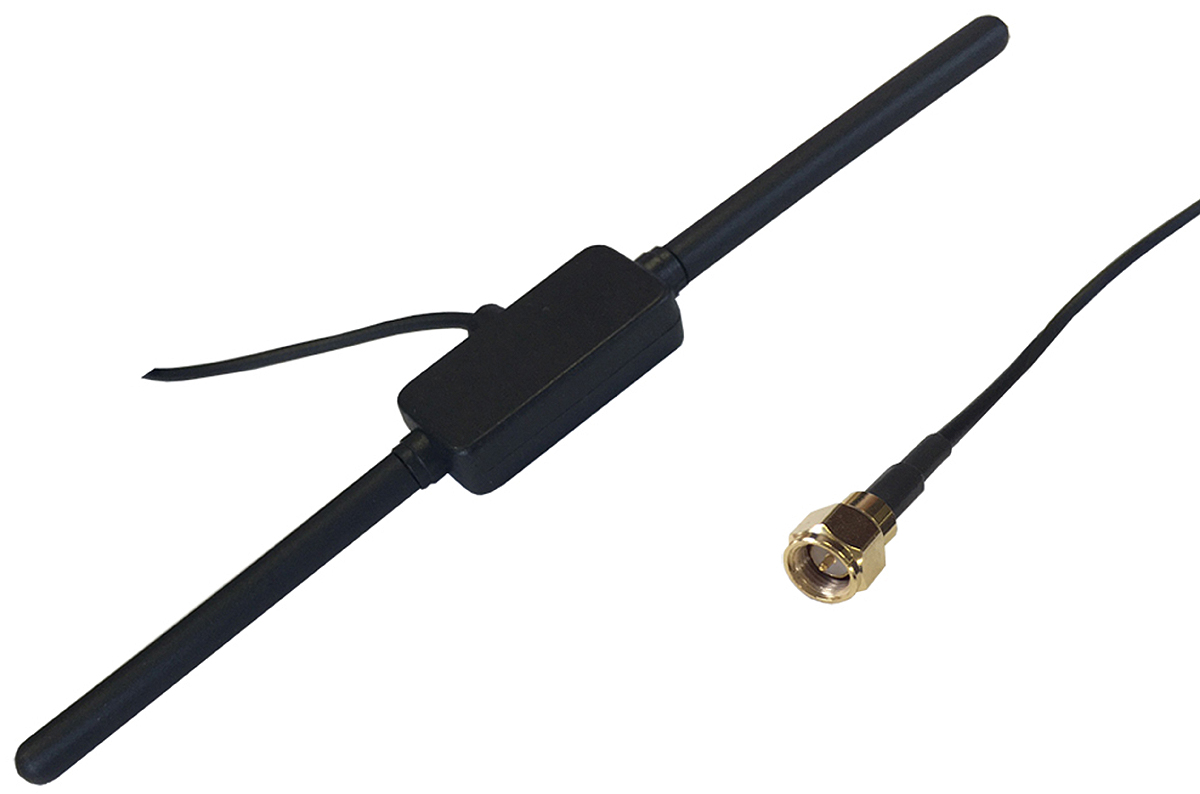 RF Solutions ANT-24G-DPL-SMA Whip WiFi Antenna with SMA Connector, WiFi