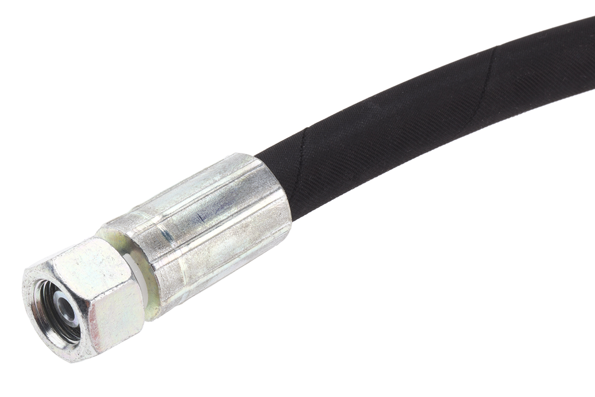 RS PRO 462mm Synthetic Rubber Hydraulic Hose Assembly, 400bar Max Pressure