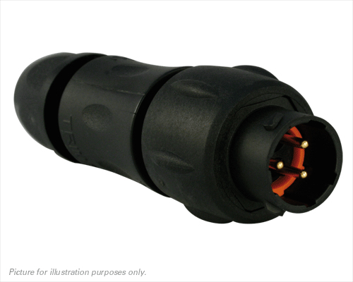 Souriau Sunbank by Eaton Circular Connector, 3 Contacts, In-Line, Standard Connector, Plug, Male, IP68, IP69K, UTS