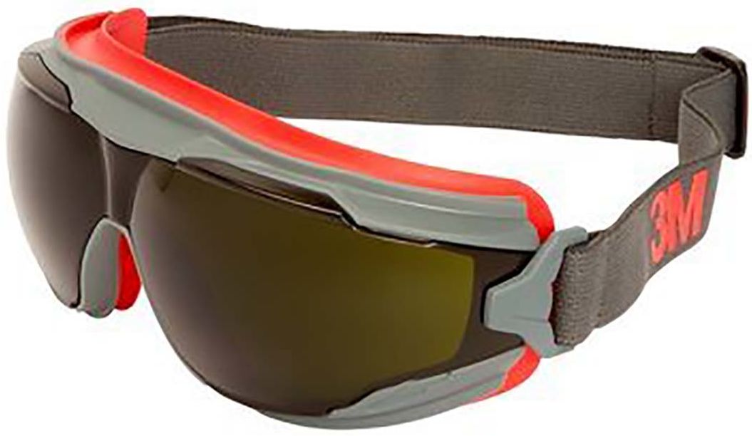 3M Goggle Gear, Scratch Resistant Anti-Mist Safety Goggles with Grey Lenses