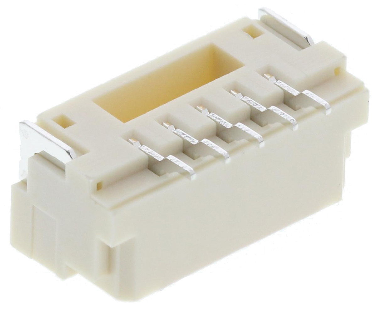 JST GH Series Straight Surface PCB Header, 5 Contact(s), 1.25 mm Pitch, 1 Row, Shrouded