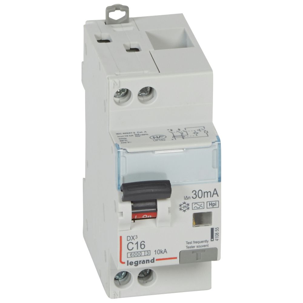 Legrand RCBO, 16A, Type F, 240V AC