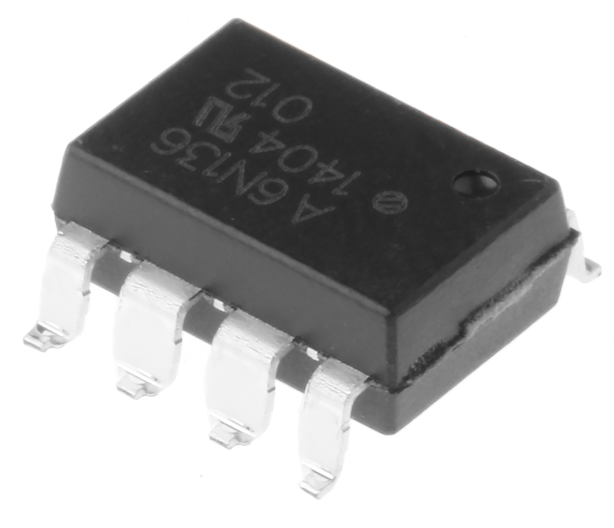 Broadcom, 6N136-300E DC Input Transistor Output Optocoupler, Surface Mount, 8-Pin PDIP
