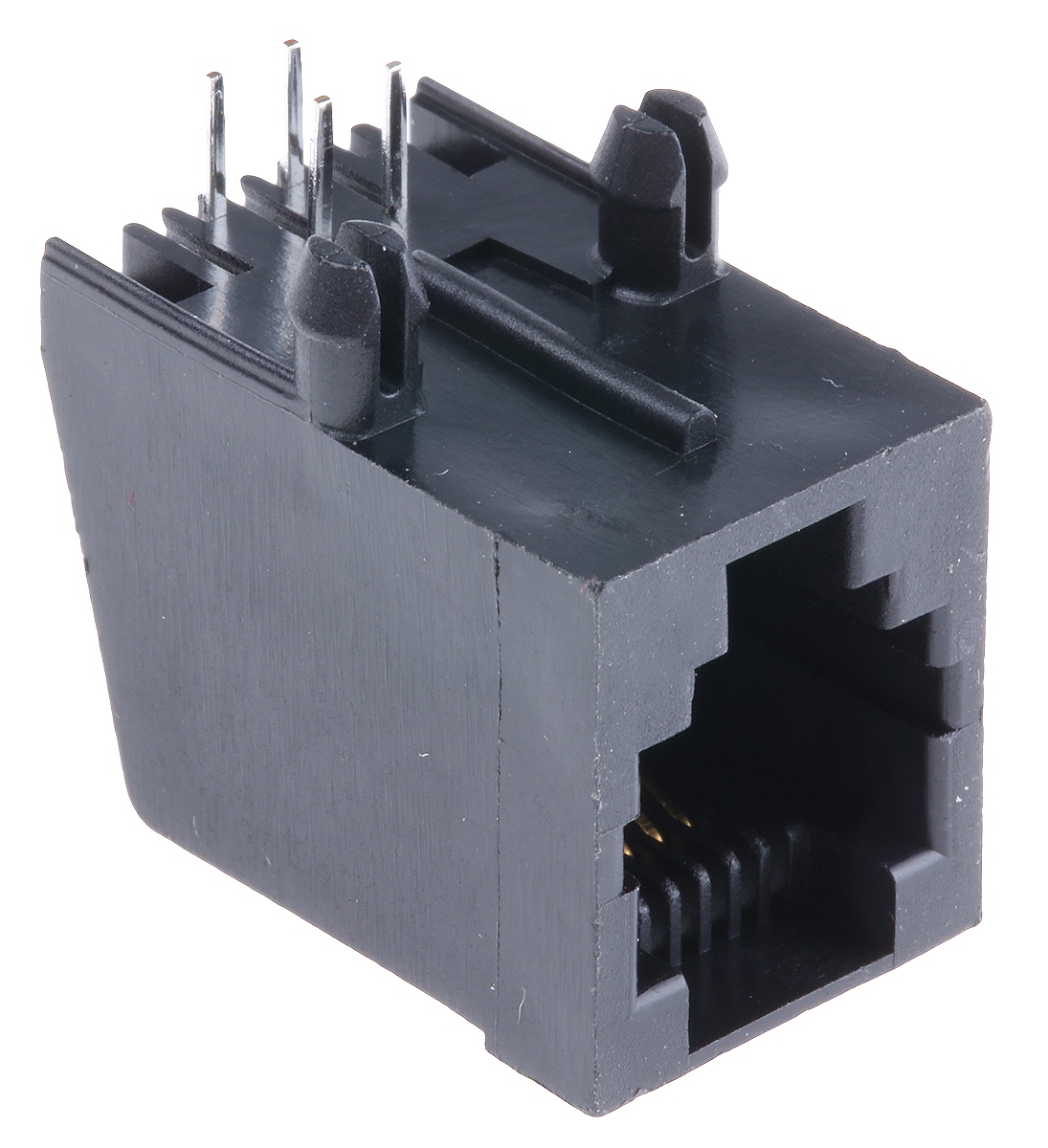 MH Connectors MH Modular Series Female RJ11 Connector, UTP Shield Right Angle 6P4C -Way