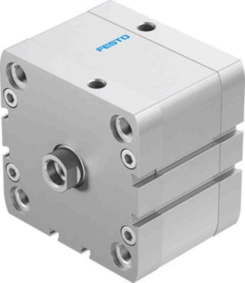 Festo Pneumatic Compact Cylinder - 536365 80 mm Bore, 20 mm ADN Series, Double Acting Acting