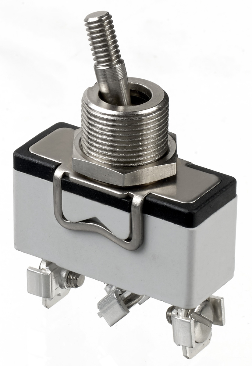 APEM Toggle Switch, Panel Mount, On-(On), SPDT, Screw Terminal, 250V ac