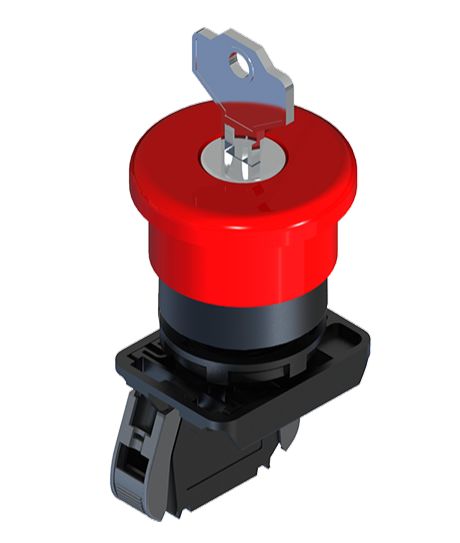 RS PRO Push Button Switch, Latching, Panel Mount, 22.5mm Cutout, 1NC, IP20, IP65