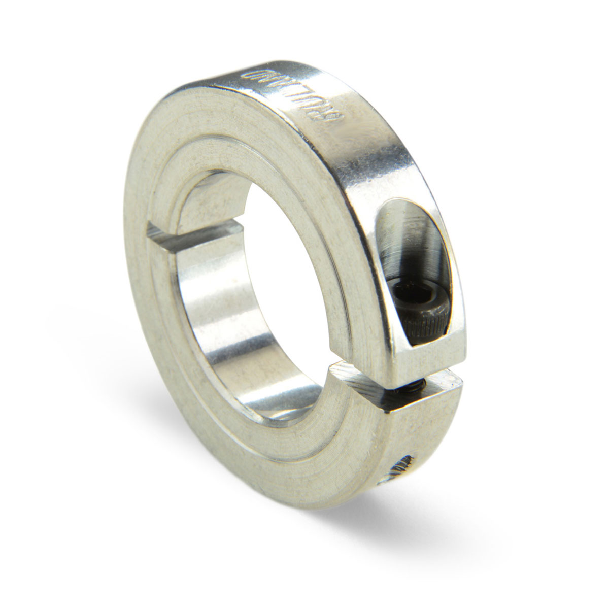 Ruland Shaft Collar, One Piece, Clamp Screw, Bore 6mm, OD 30mm, W 8mm, Aluminium