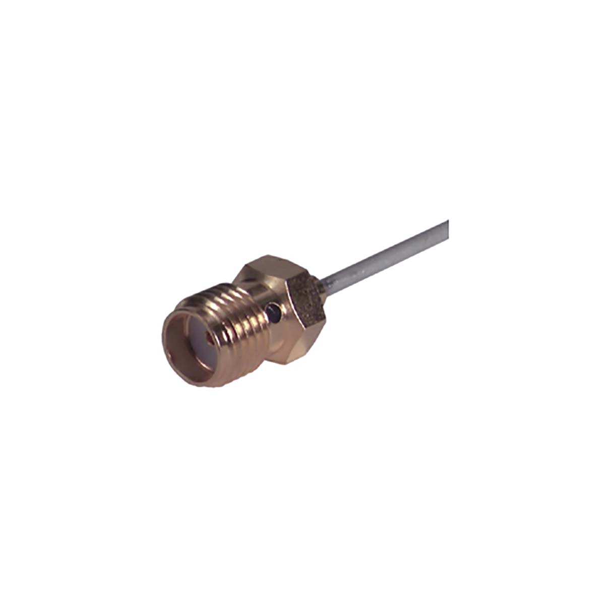 Huber+Suhner 21_SMA-50-1-2/111_NE Series, Jack Cable Mount SMA Connector, 50Ω, Solder Termination, Straight Body