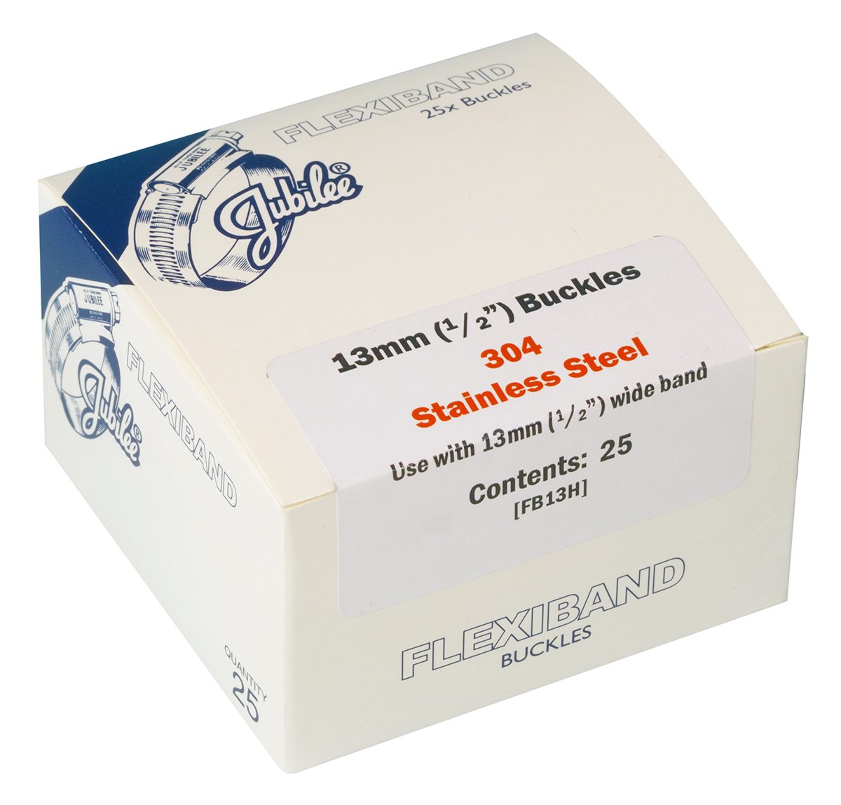 Jubilee Stainless Steel, 13mm Band Width