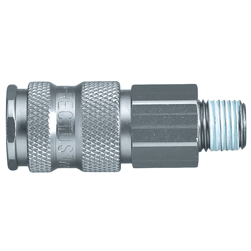 Legris Nickel Plated Brass Male Pneumatic Quick Connect Coupling, BSPT 3/8 in Male 23mm Male Thread