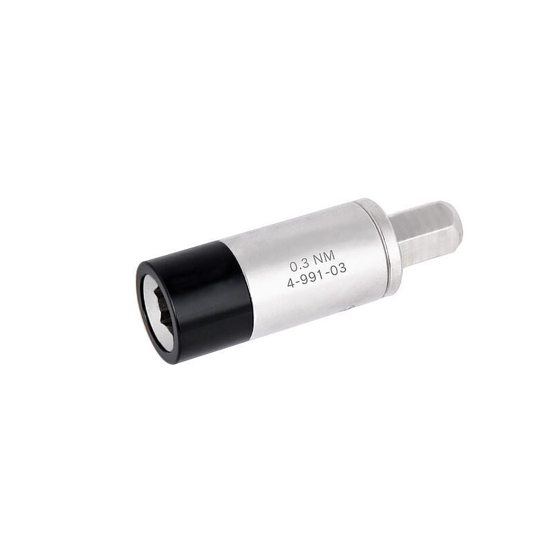 Bernstein 4-991 Series Hexagon Socket Torque Adapter, 6.35 mm, 1/4in Insert, Steel Grey Finish