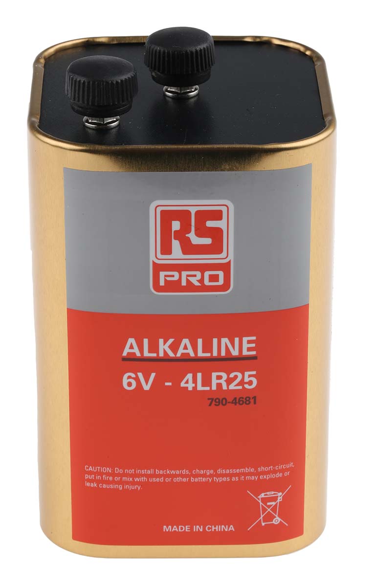 RS PRO 915 6V, 15Ah Alkaline Lantern Battery