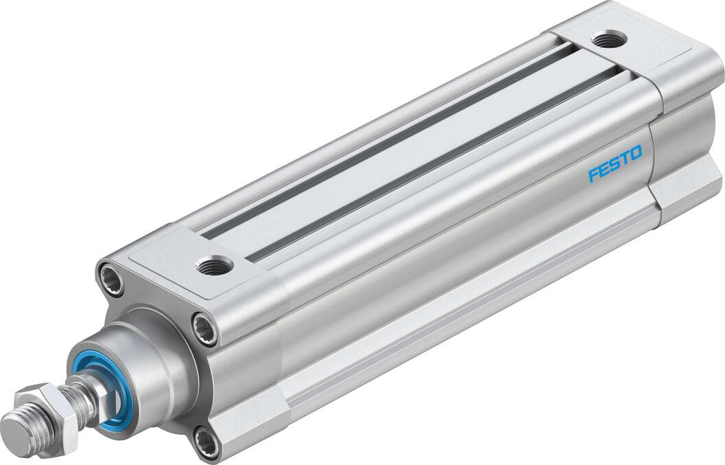Festo Pneumatic Piston Rod Cylinder - 2102632 50 mm Bore, 150 mm DSBC Series, Double Acting Acting