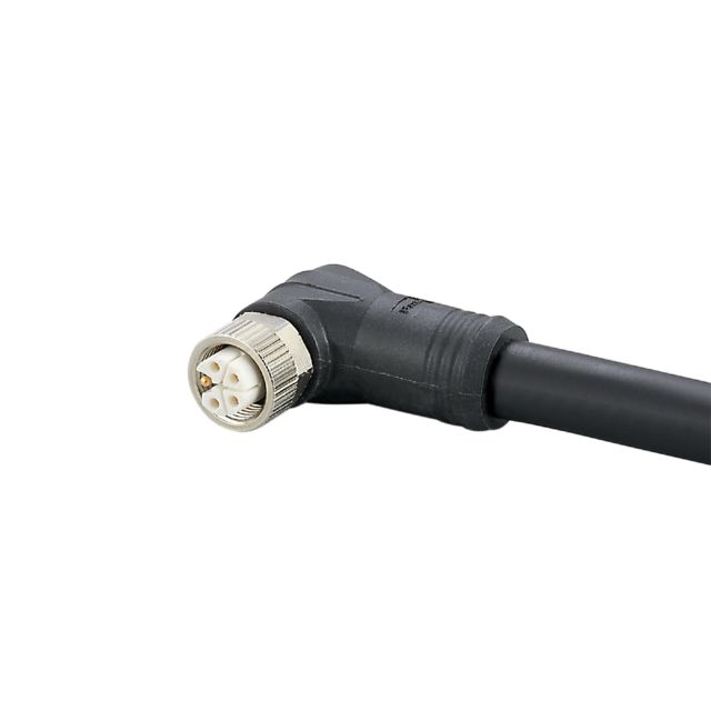 ifm electronic Power 2.5 mm² 5 Core Power Cable, Black Polyurethane PUR, 10m