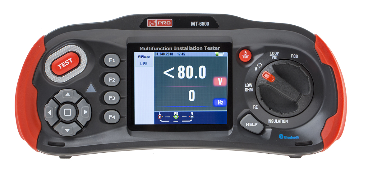RS PRO MT-6600 Multifunction Tester, 1000V , Earth Resistance Measurement With Bluetooth, WiFi