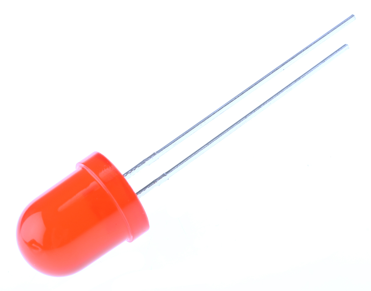 Kingbright2.5 V Red LED 8 mm Through Hole, L-793ID