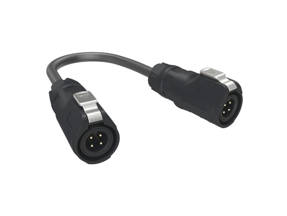 Amphenol Communications Solutions Male 4 way M12 to Male M12 Sensor Actuator Cable, 1 m
