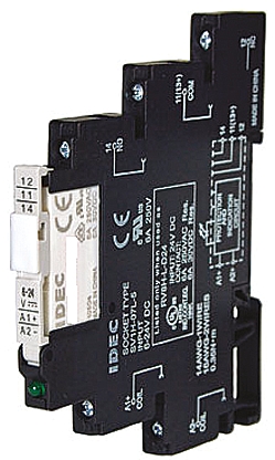 Idec RV8H Series Interface Relay, DIN Rail Mount, 24V ac/dc Coil, SPDT, 1-Pole