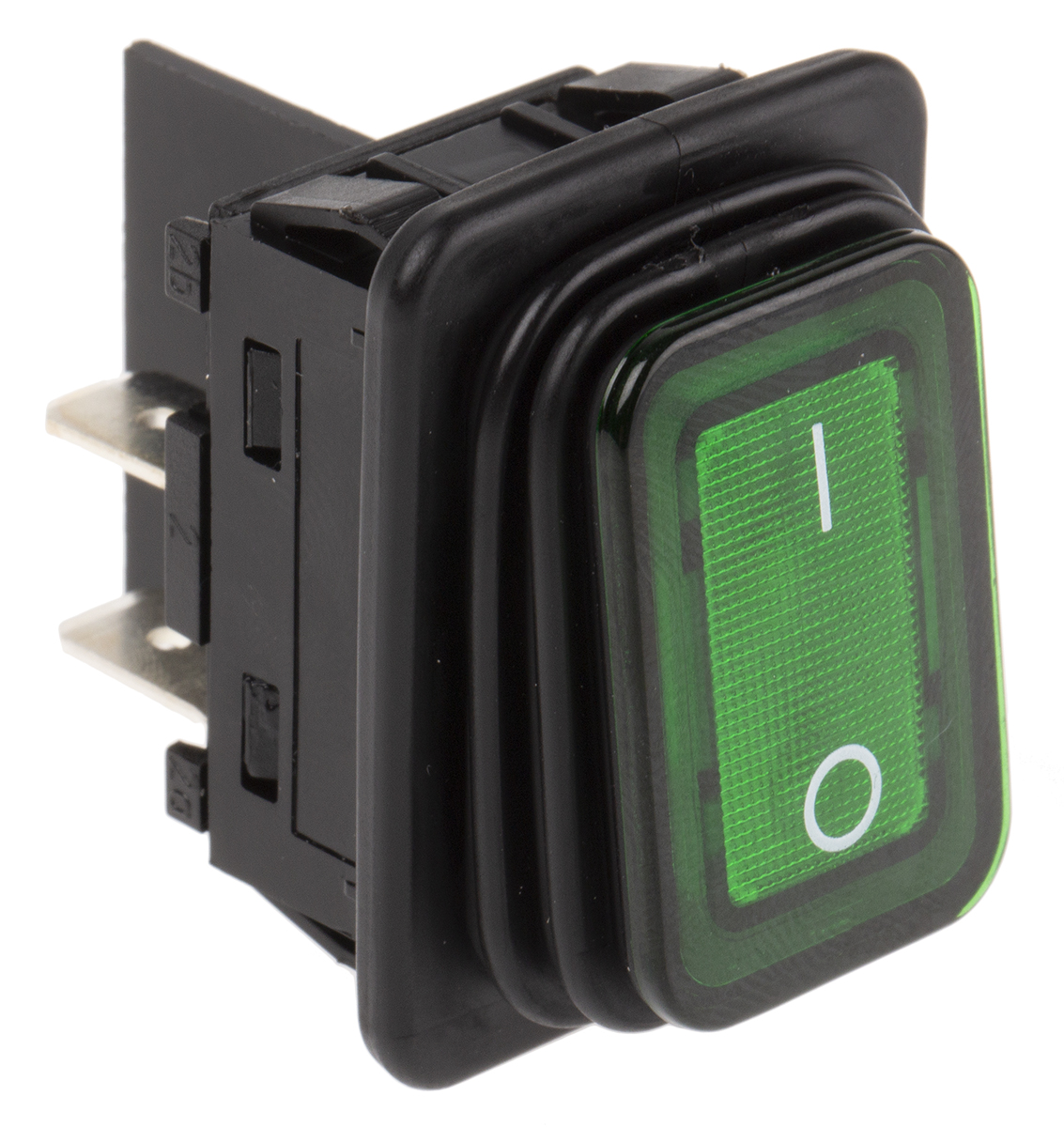 Marquardt Illuminated DPST, On-Off Rocker Switch Panel Mount