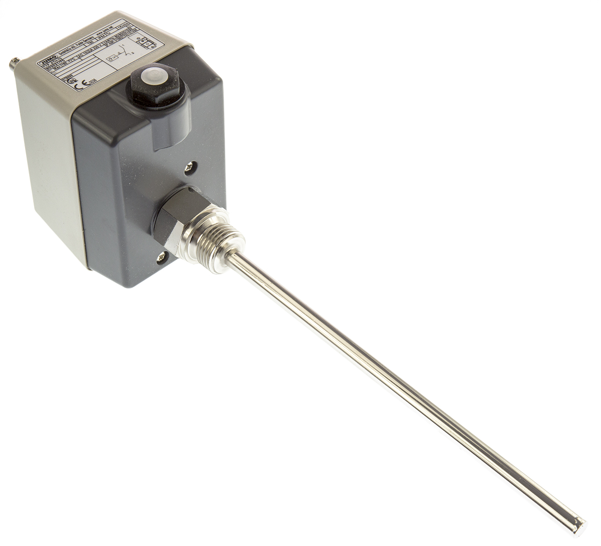 Jumo Capillary Thermostat, +120°C Max, NC, Manual Reset, Surface Mount