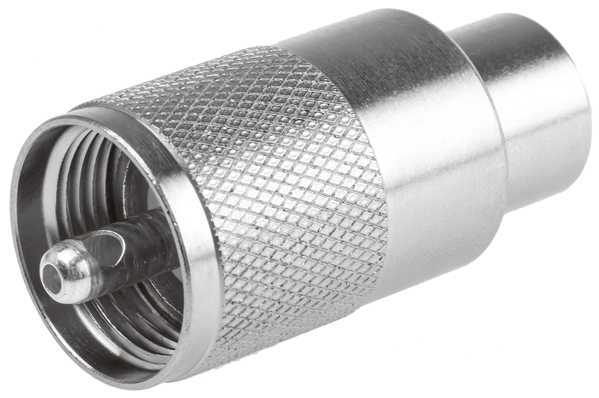 Telegartner, Plug Cable Mount UHF Connector, 50Ω, Straight Body