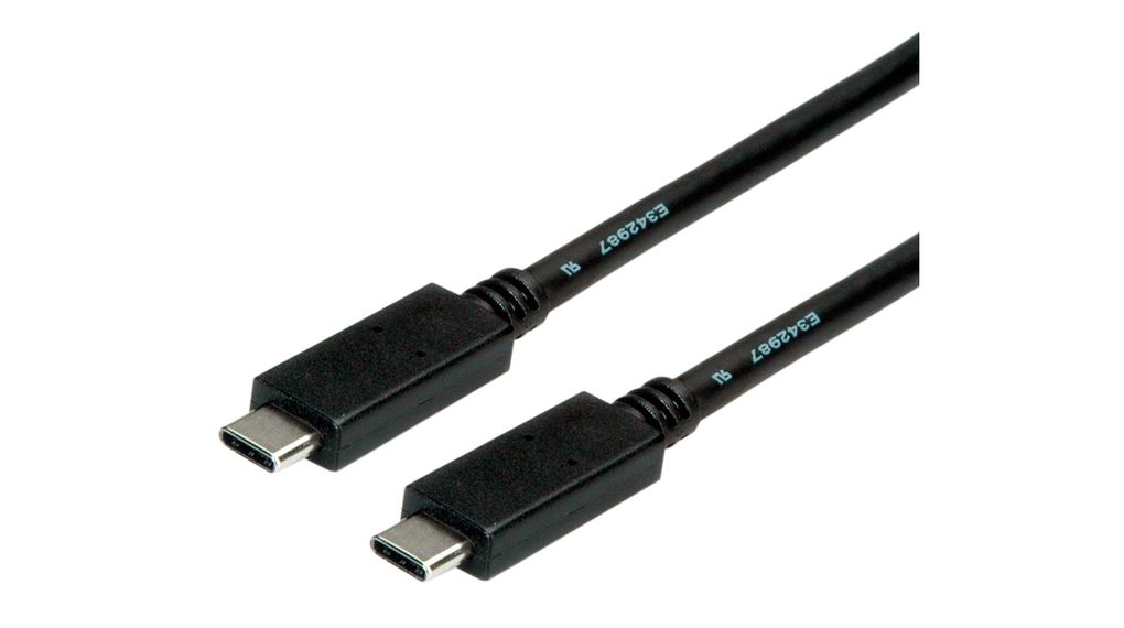 Roline USB 3.2, Male USB C to Male USB C, 10Gbps, 2m