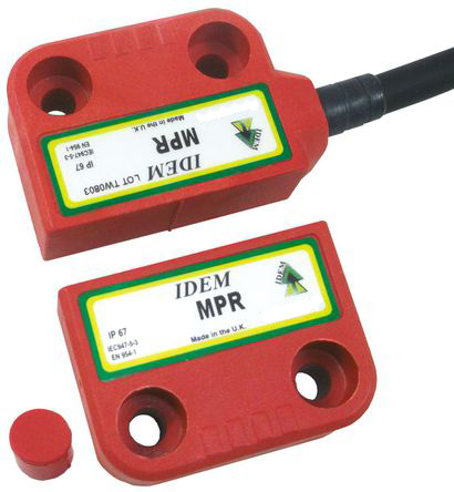 IDEM MPR Series Magnetic Non-Contact Safety Switch, 250V ac, Plastic Housing, NC, M8