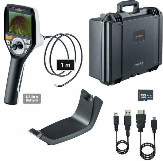 Laserliner 092.277A 3.9mm probe Inspection Camera, 1m Probe Length, LED Illumination