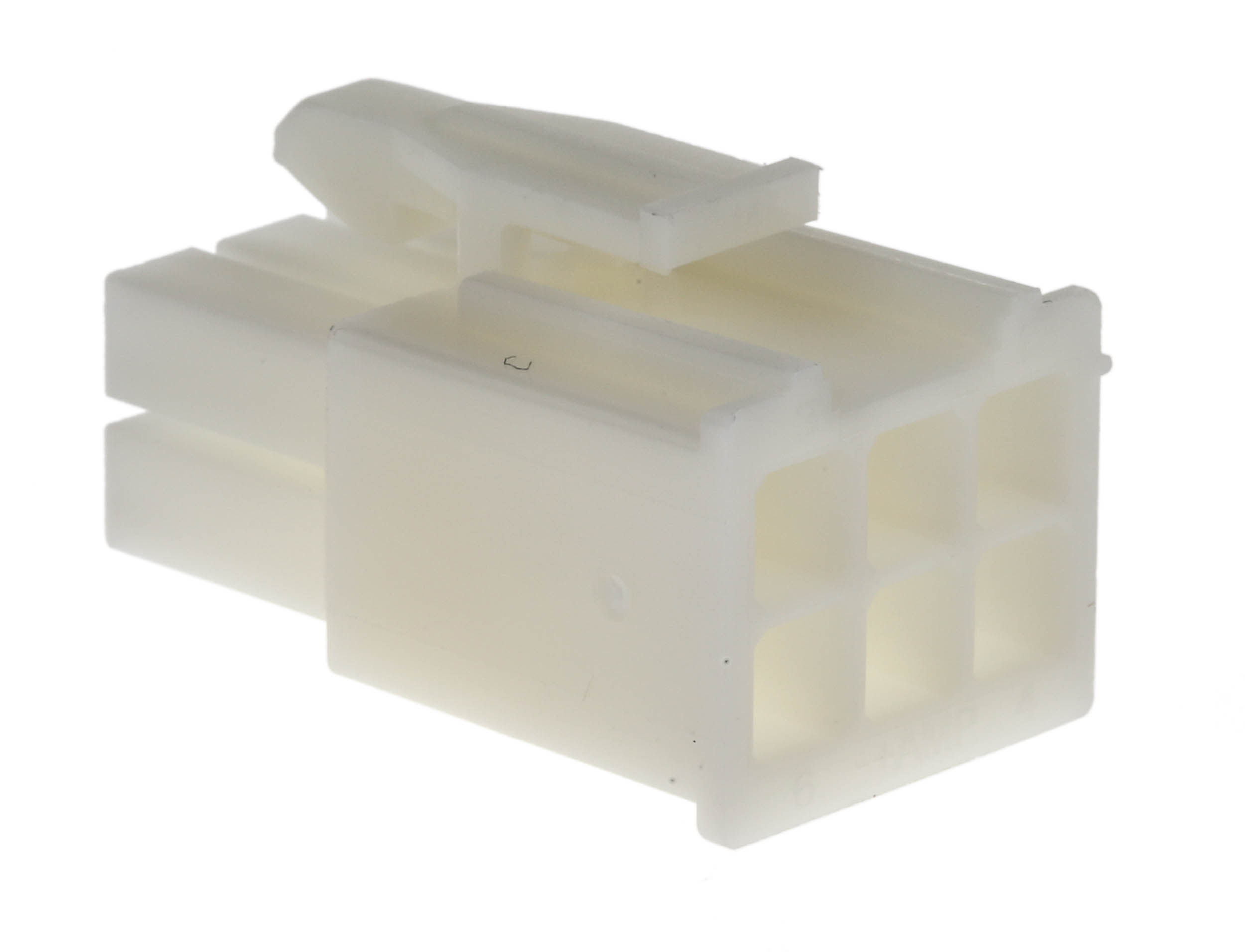TE Connectivity, Mini-Universal MATE-N-LOK Male Connector Housing, 4.2mm Pitch, 6 Way, 2 Row