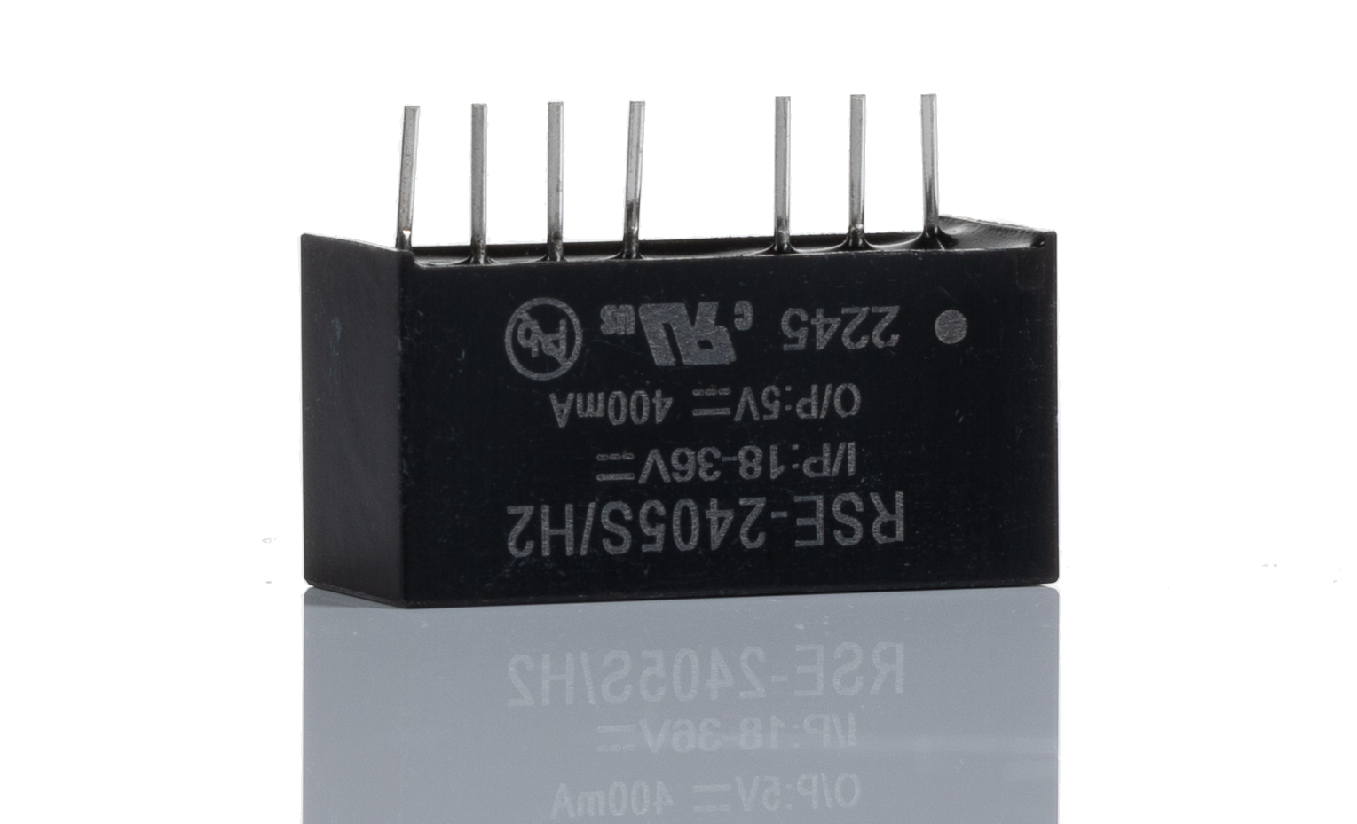 Recom RSE DC-DC Converter, 5V dc/ 400mA Output, 18 → 36 V dc Input, 2W, Through Hole, +75°C Max Temp -40°C Min